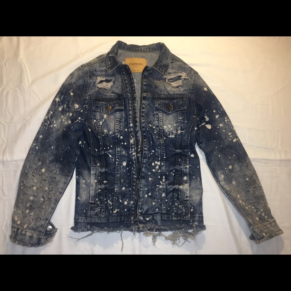 Men’s Distressed Denim Jacket